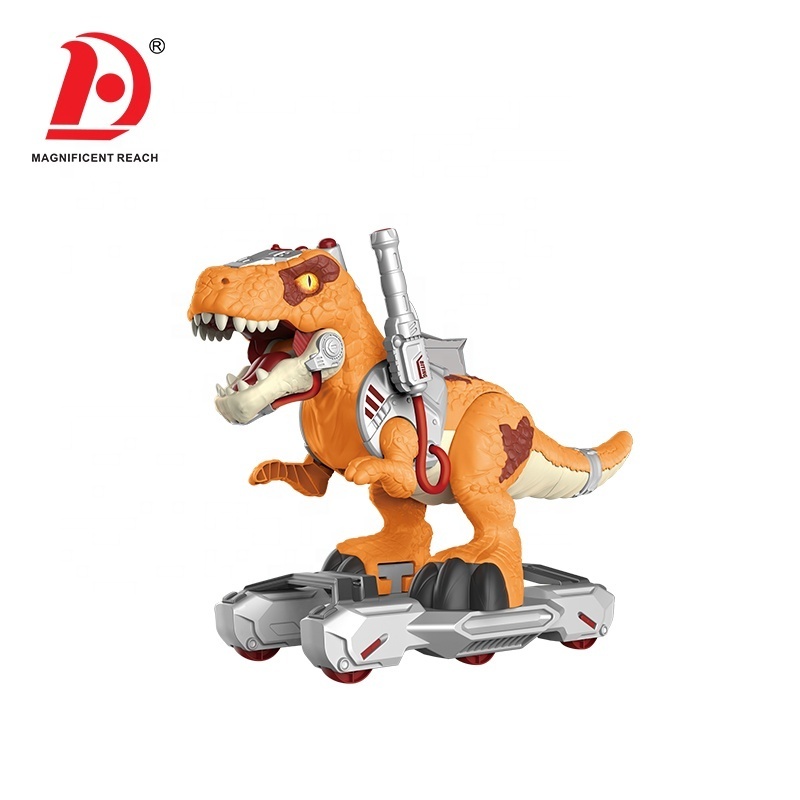 HUADA 2023 Children Battery Powered Electric Dinosaur Scooter Kids Ride On Dinosaur Animal Toy With Spray & Music & Light