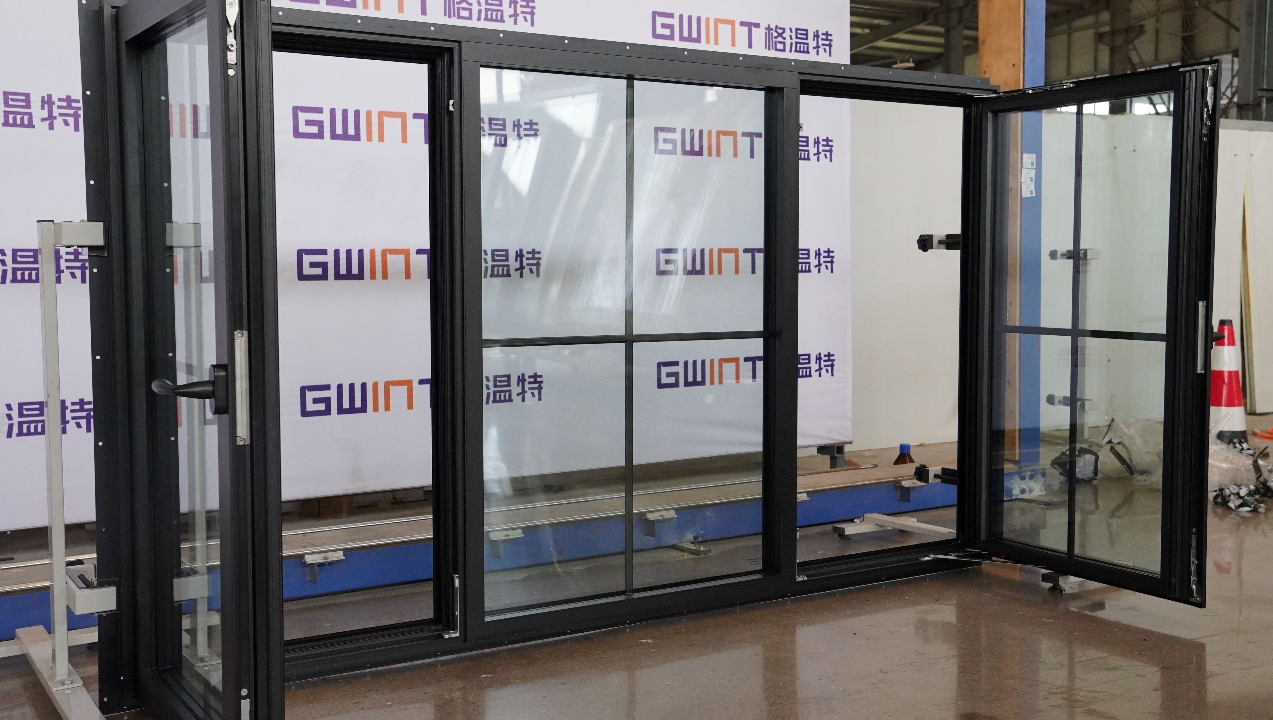 GWINT Factory Directly Ultra narrow glass windows and doors aluminum alloy line slimline window For Sale