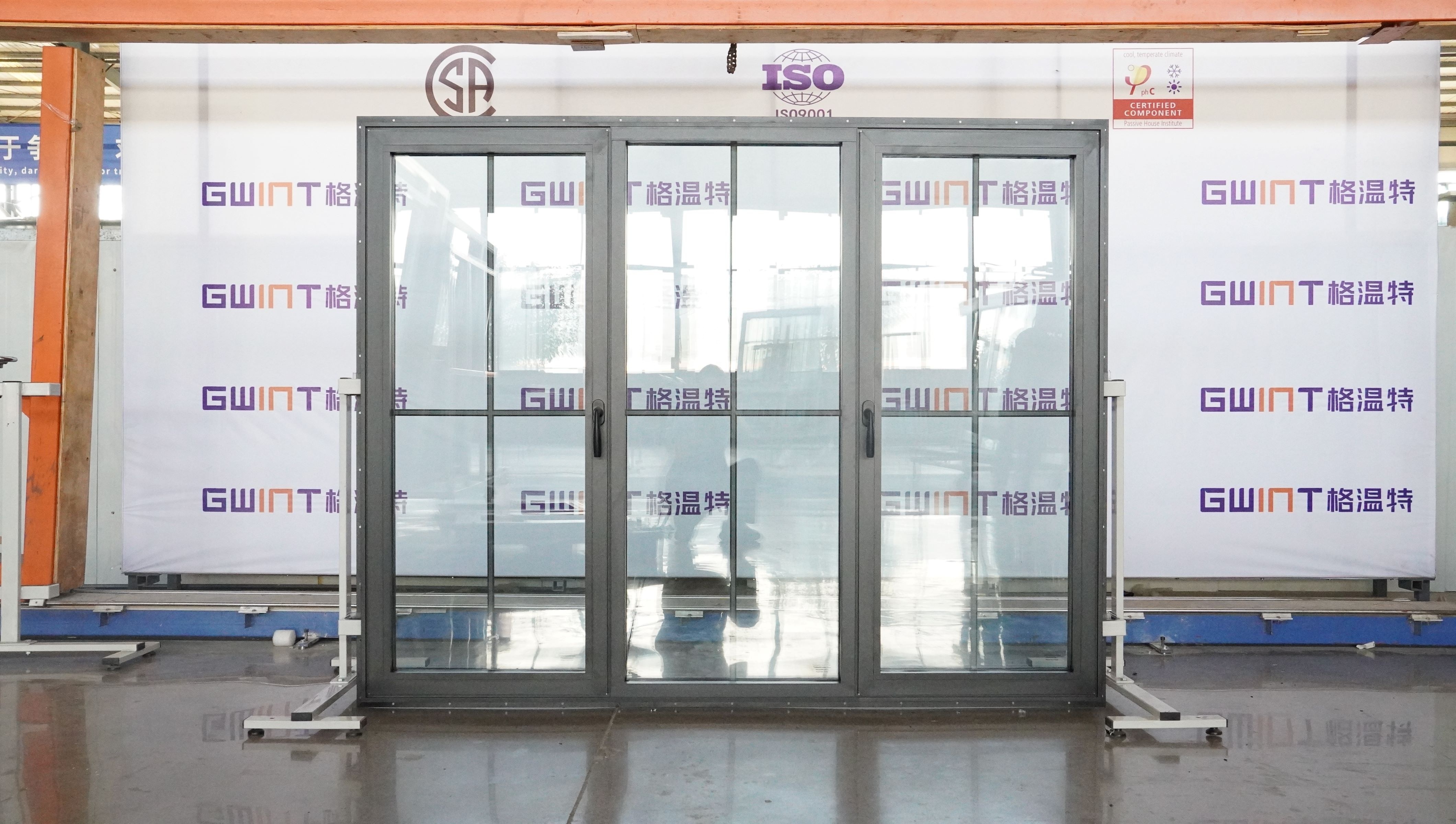 GWINT Factory Directly Ultra narrow glass windows and doors aluminum alloy line slimline window For Sale