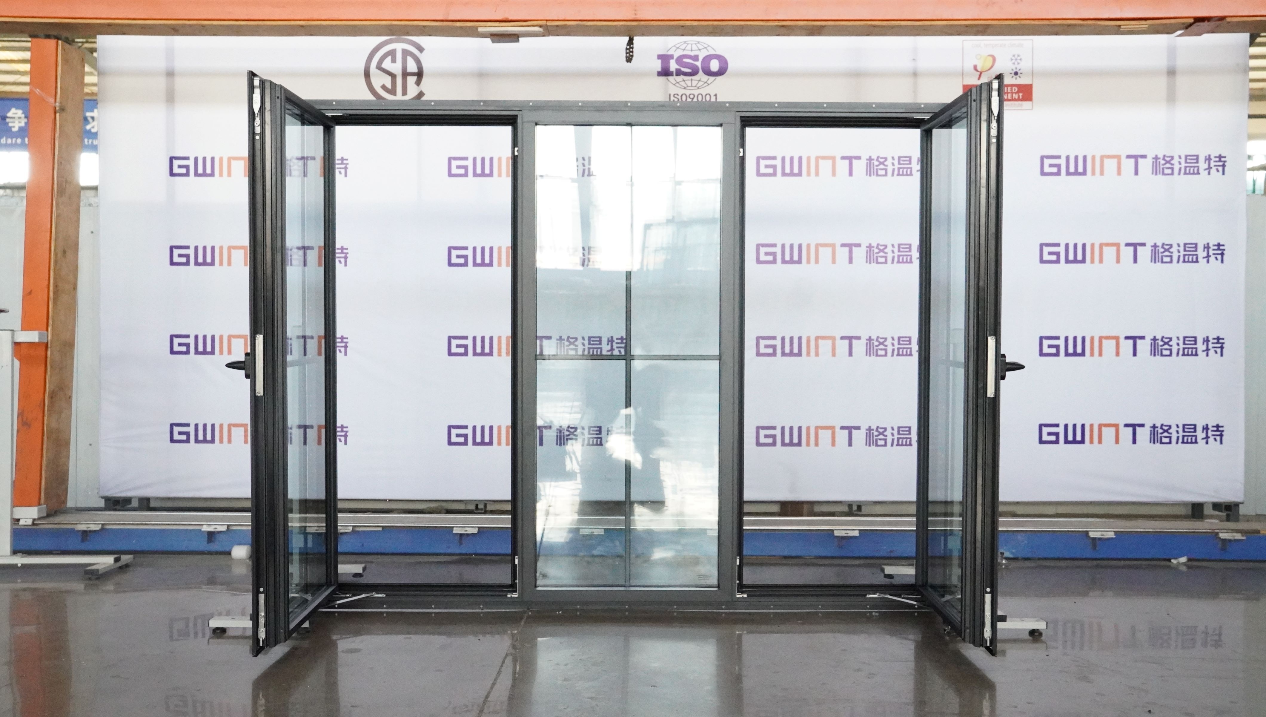 GWINT Factory Directly Ultra narrow glass windows and doors aluminum alloy line slimline window For Sale