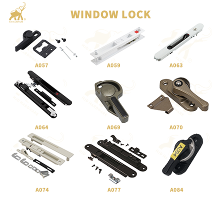 sliding glass bolt crescent multi point window handle hardware roll up door chain guard hotel interior  latch lock accessories