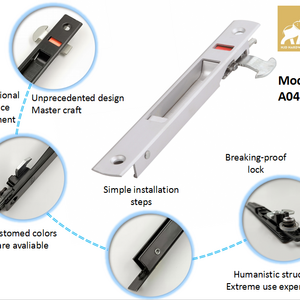 HJD Factory hot sale Crescent sliding window lock  window latch door and window lock