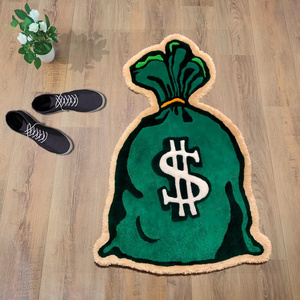 Hypebeast Modern Money Bag Rug Design Dollar Rug Acrylic Carpet