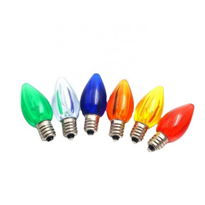 Decorative LED C7 Clear Blinking Twinkle Light Bulb