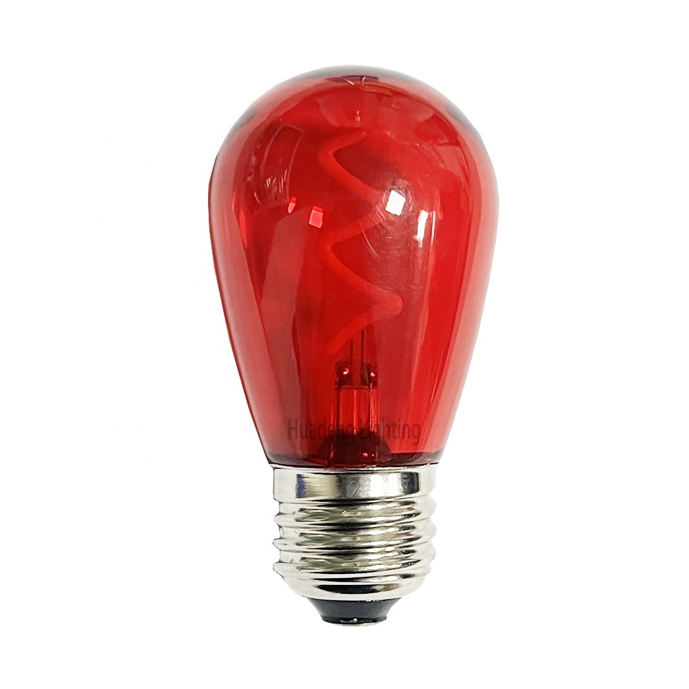 2022 new edison bulb s14 e26 led filament lights s14 outdoor ip65 decorative string light bulbs