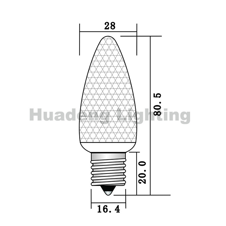 Outdoor SMD LED Christmas lights C9 bulb made in china