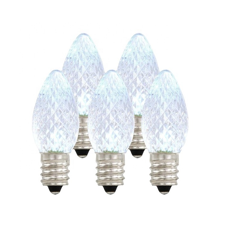 Cool white c7 c9 led christmas light replacement wedding led bulbs