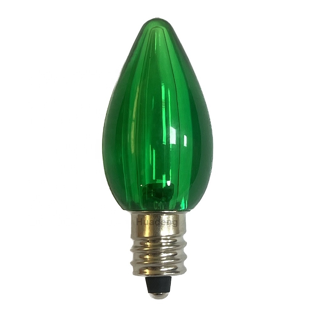 Decorative LED C7 Clear Blinking Twinkle Light Bulb