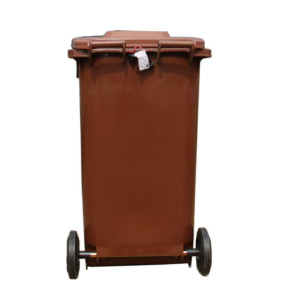 plastic waste container with wheel standing garbage bin wheelie dustbin