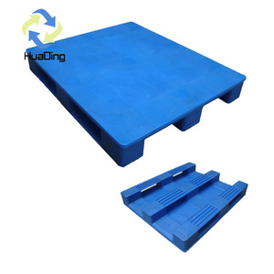 HUADING Heavy Duty Industrial Storage Hygienic Food Grade Euro Type Flat Anti-Slip 1200 X 1000 Mm Plastic Pallet for Shipping