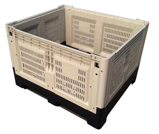 Customized logistic collapsible pallet box recyclable plastic folding shipping grid pallet box