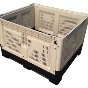 Customized logistic collapsible pallet box recyclable plastic folding shipping grid pallet box