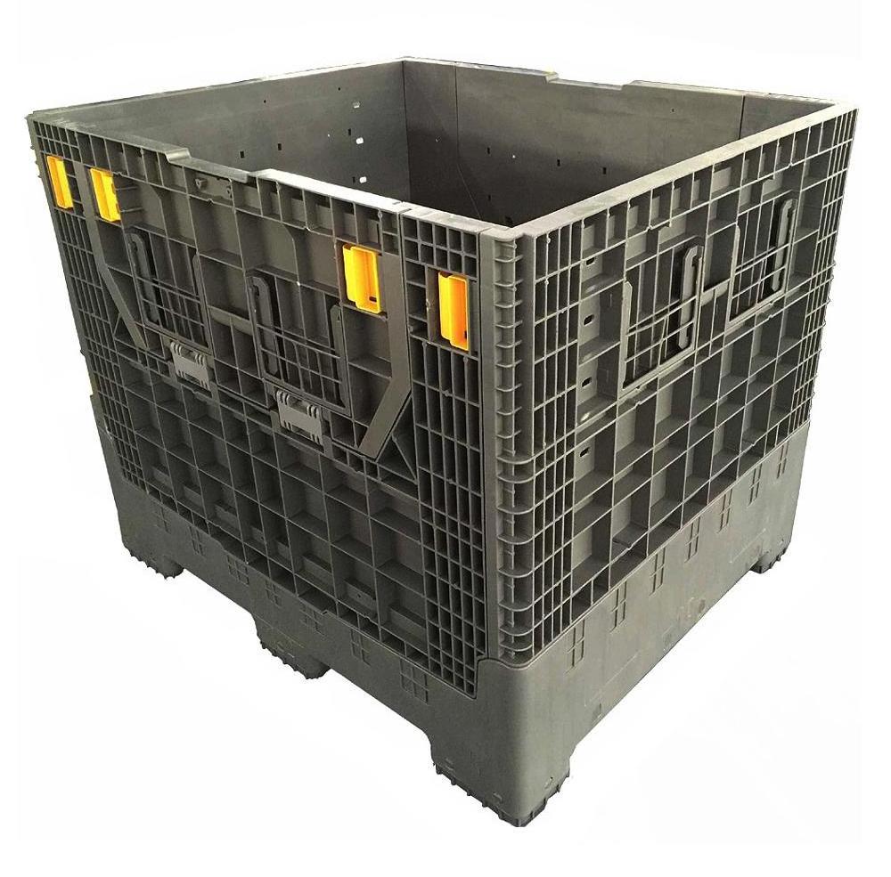 Pallet Bin/container Recyclable Foldable Collapsible HDPE Plastic Wholesale Plastic Containers Industry Mesh Plastic Large Crate