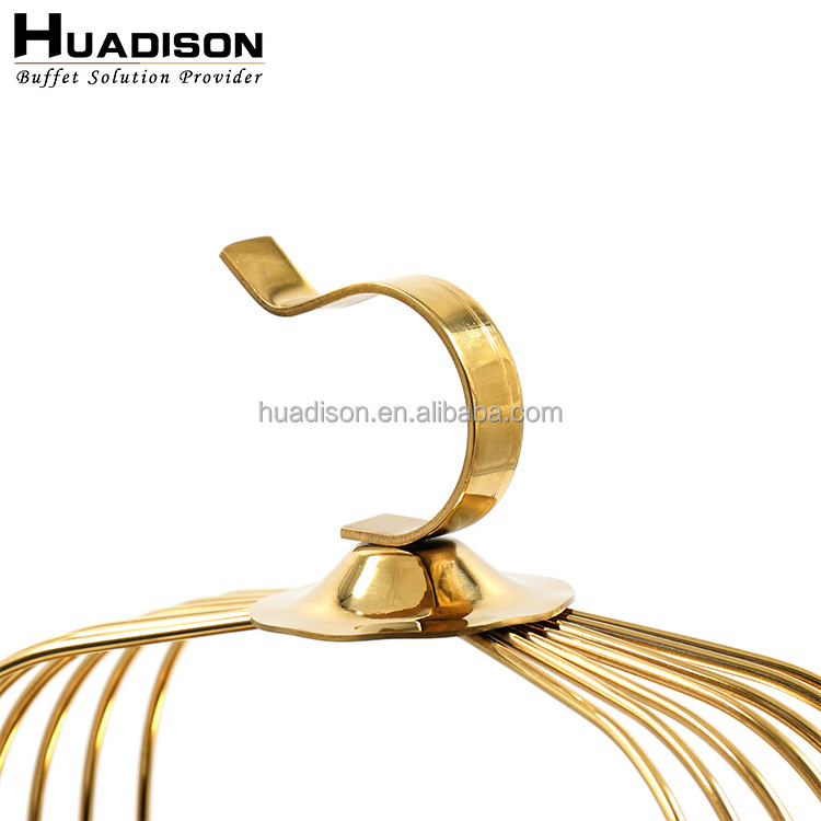 Huadison cake swing stand gold cake stand metal wedding cake stand for hotel