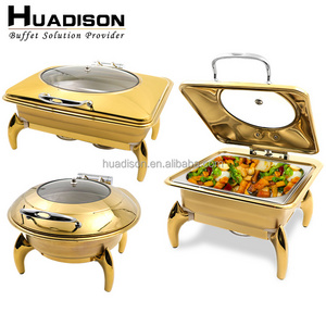 Huadison catering equipment commercial quality chaffing dish stainless steel buffet food warmer