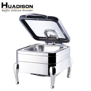 Huadison hot sale high quality stainless steel chafer dish buffet ,4 Litre luxury buffet food warmers chef in dish