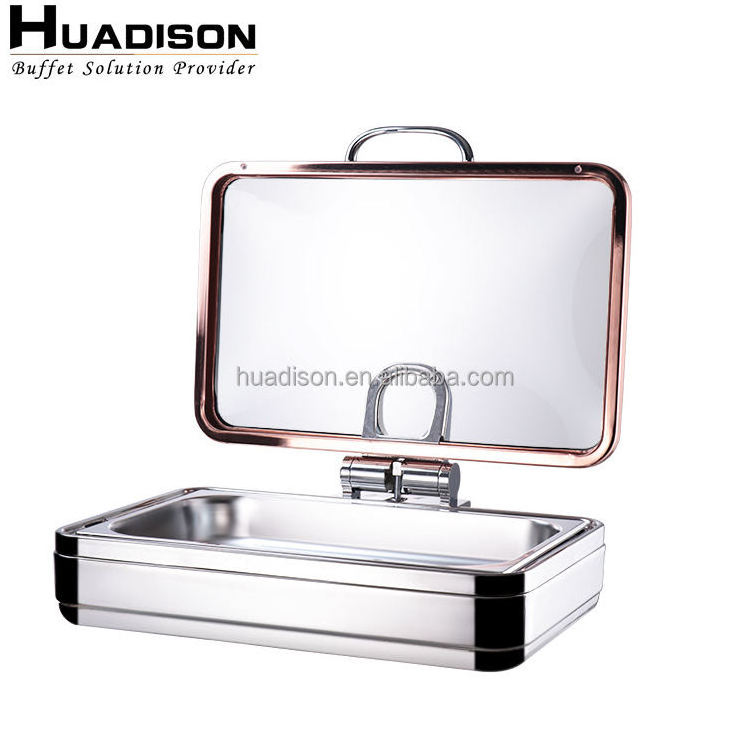 Huadison Buffet Equipment Hot pot Food Warmer Server Set Buffet Catering Stainless Steel Chafing Dish Buffet Set