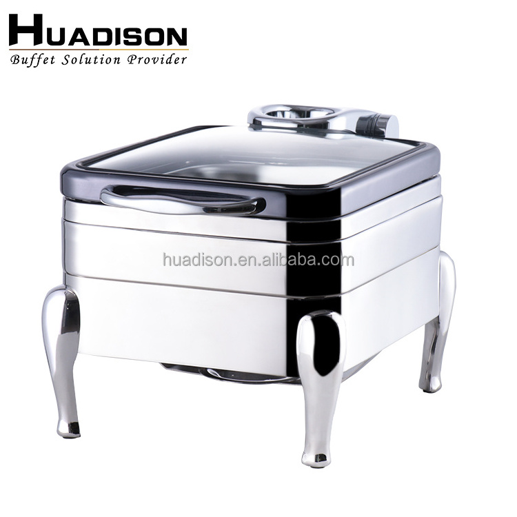 Huadison hot sale high quality stainless steel chafer dish buffet ,4 Litre luxury buffet food warmers chef in dish