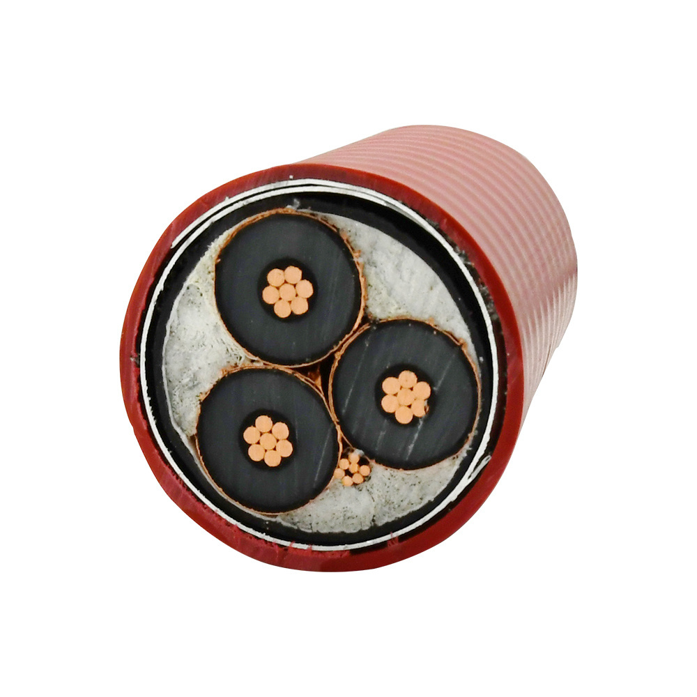 15kV 3/C 3 Conductor MC-HL MV-105 133%  EPR Insulation Shielded CCW Corrugated Armored Power Cable