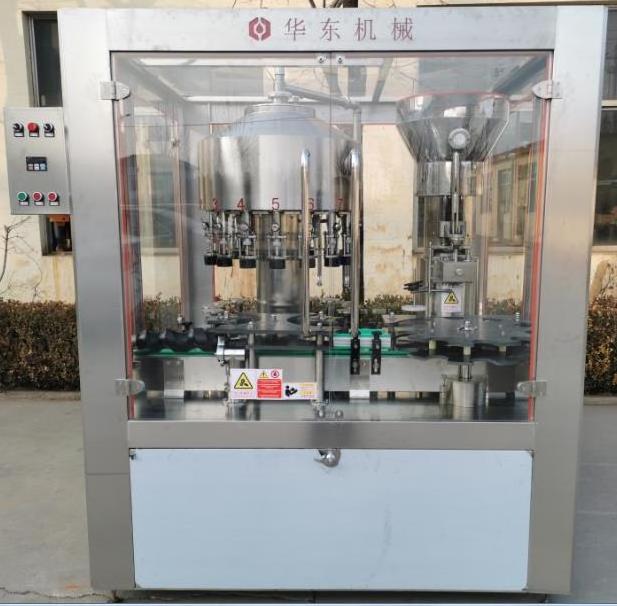 Automatic Wine Corker Press Clamp Machine Filling Washing Wine Bottles Red Grape Dry Wine New Condition Glass Packaging Filling