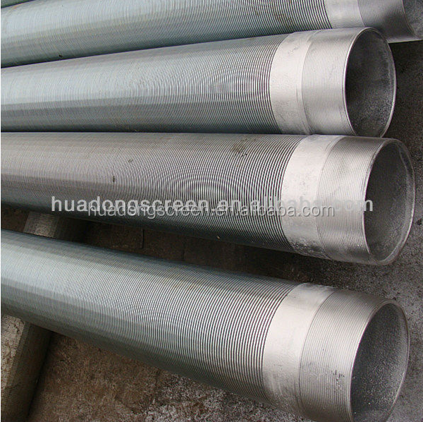 100 micron Stainless steel wire mesh cylinder filter/Johnson sieve pipe hot sale in Saudi Arabia