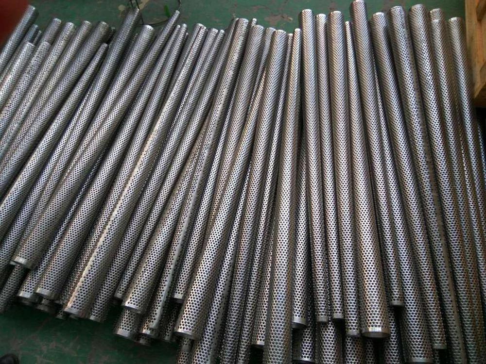 Stainless steel 304 perforated colander tube/drilling pipe screen for base pipe