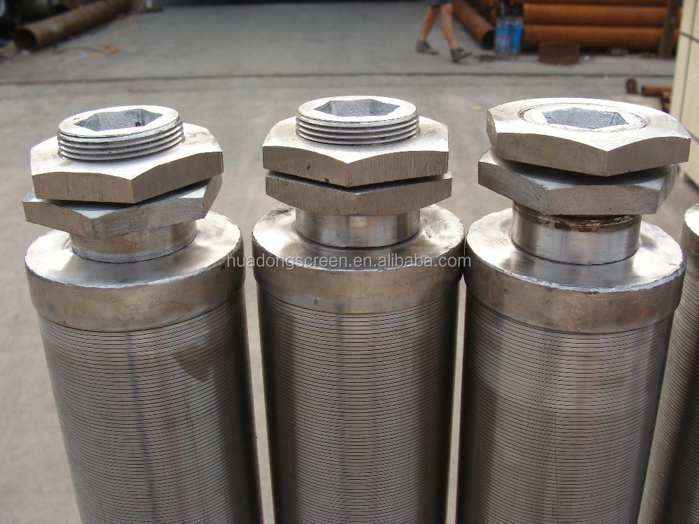 100 micron Stainless steel wire mesh cylinder filter/Johnson sieve pipe hot sale in Saudi Arabia