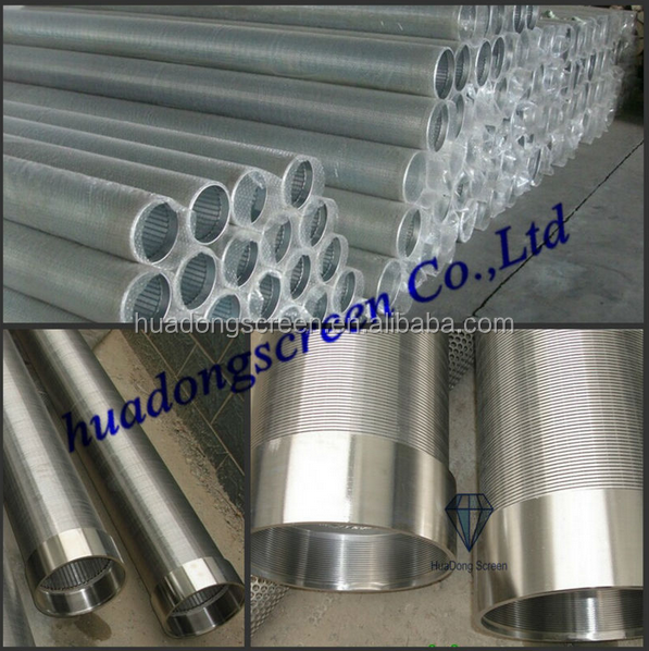 100 micron Stainless steel wire mesh cylinder filter/Johnson sieve pipe hot sale in Saudi Arabia