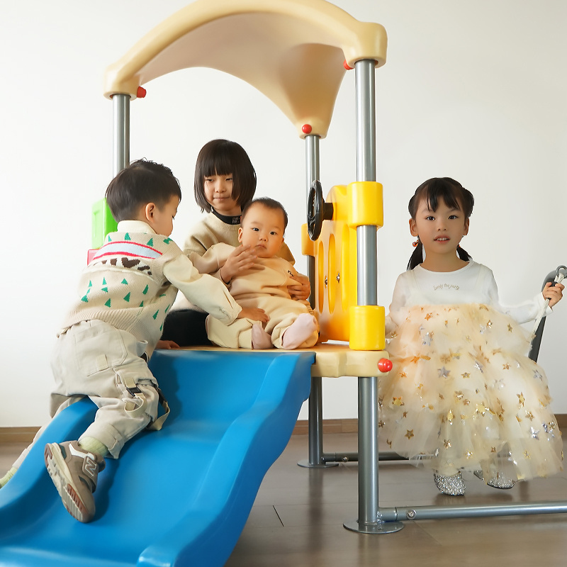 Multifunctional combination small-scale Indoor home children's and babies swing slide