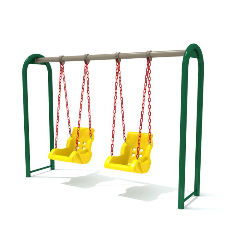 Outdoor Amusement Park Playground Equipment  Kids Double seat Garden Swing