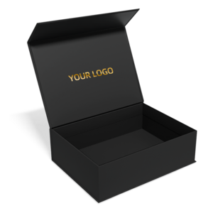 Recyclable Custom Logo Cardboard Folding Large Rigid Magnet Box Packaging Handmade Foldable Black Magnetic Closure Boxes