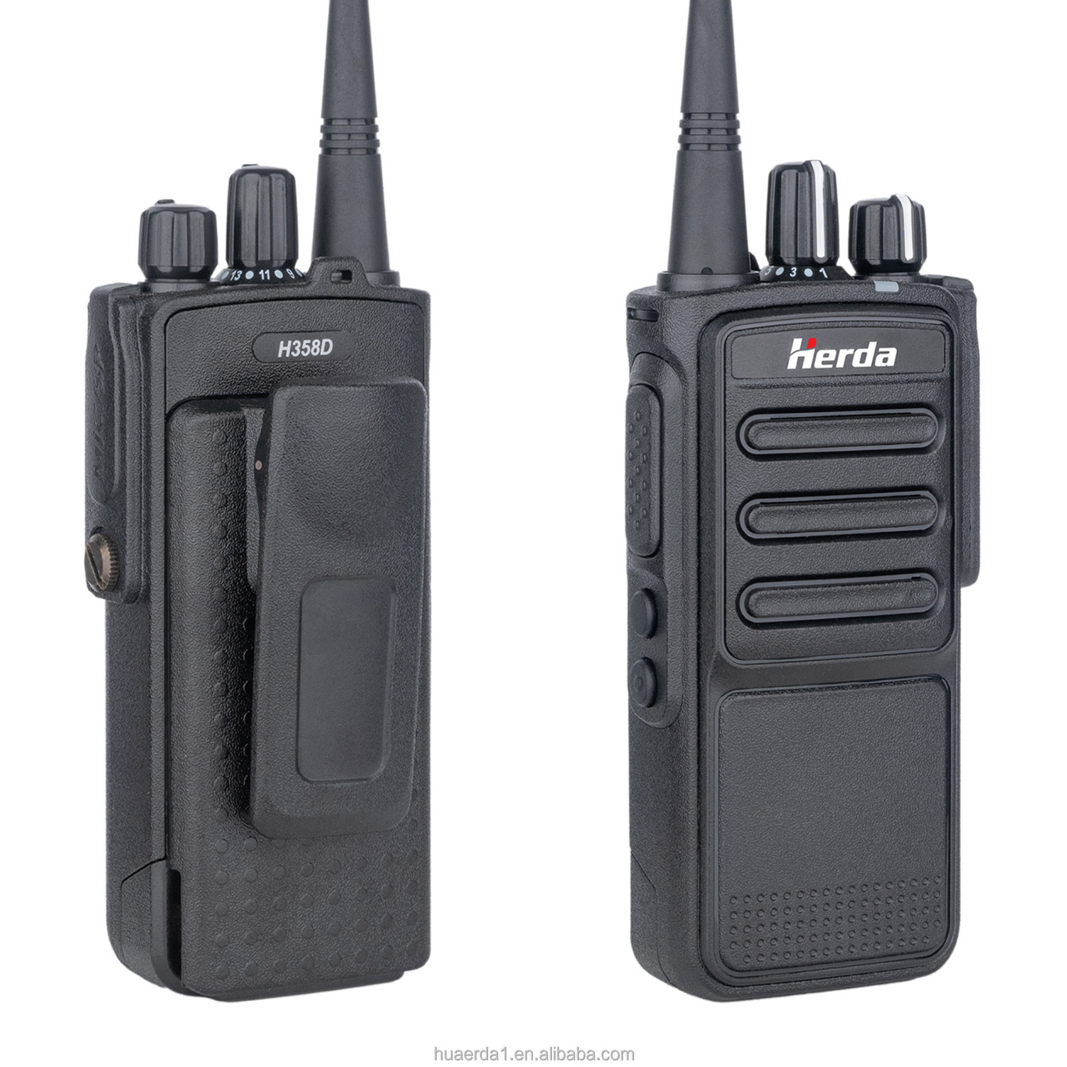 Popular Design H358D 12 Watts Long Signal Range Walkie Talkie 16Channel 3800Mah Battery 35 Mile Distance Mic Radio For Ic 2200H