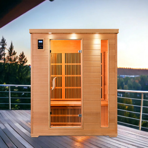 Full Spectrum Portable Far Infrared Hemlock Outdoor Barrel Sauna Outdoor Infrared Sauna For 2 Person