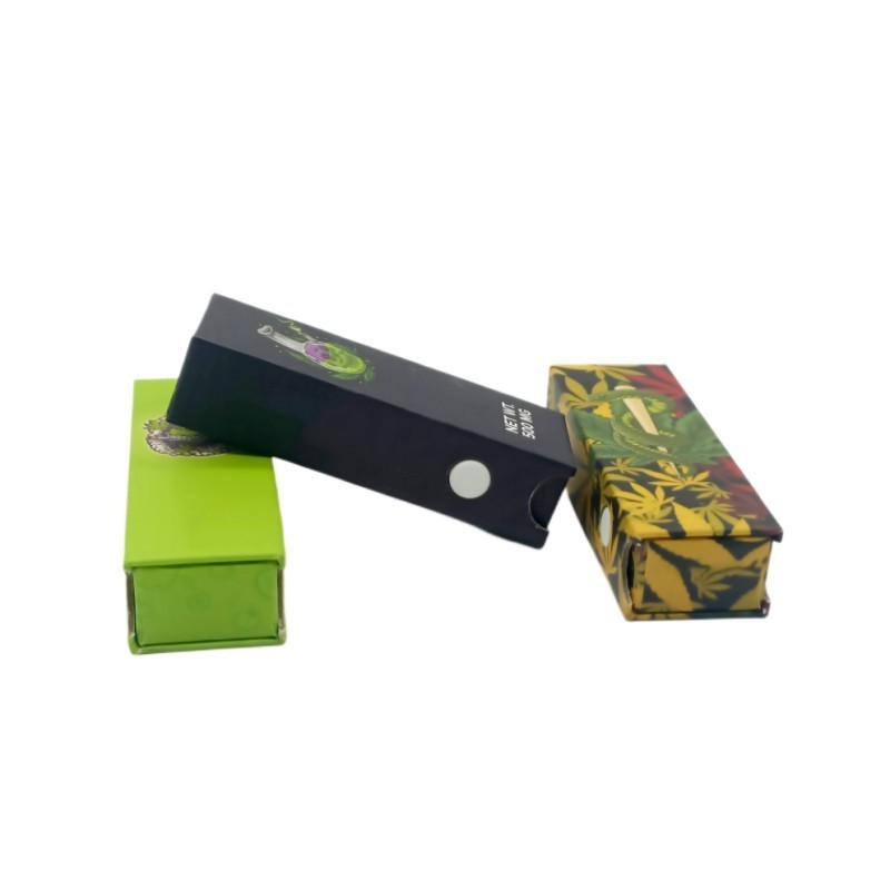 Child resistant Custom 1ml Cart Package Box Cartridge Packaging Child Proof Box Packaging Window Pvc Box