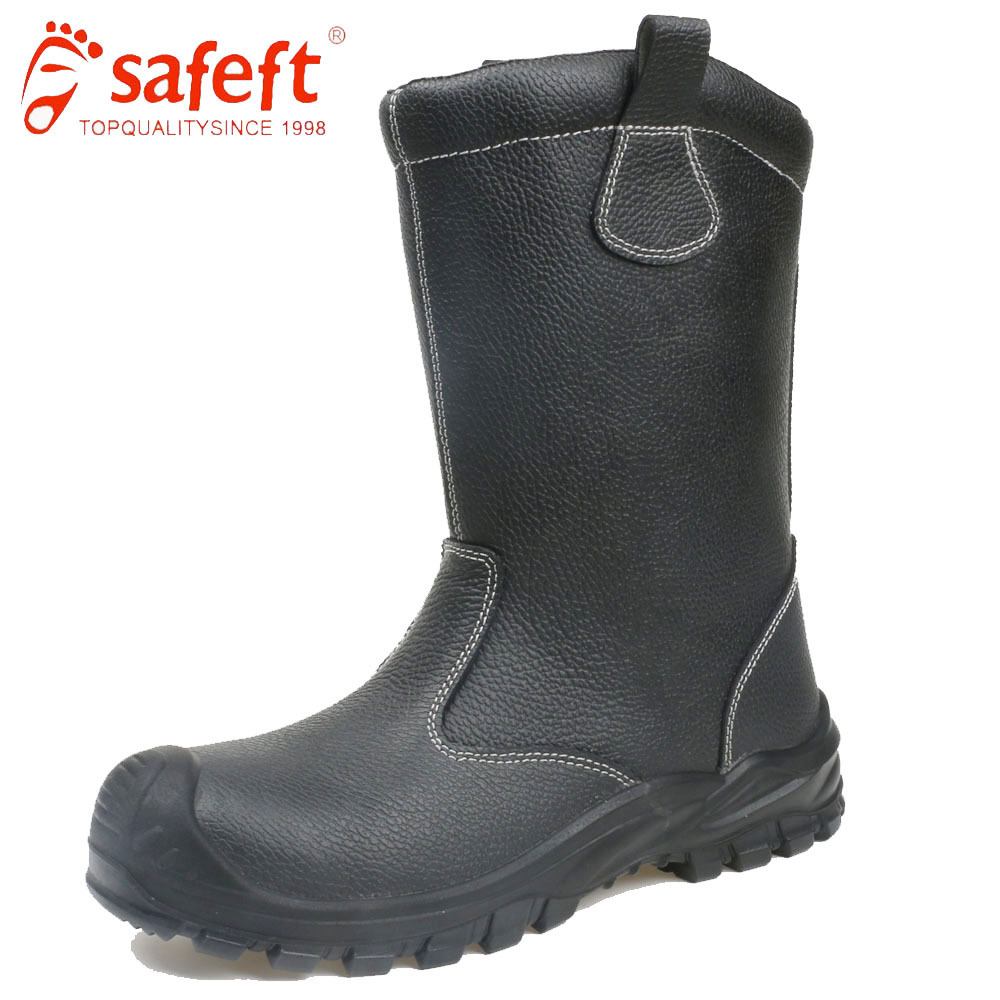 manufacturer factory custom safety shoes for men steel toe boots leather slip resistant waterproof stab resistant s3 wholesale