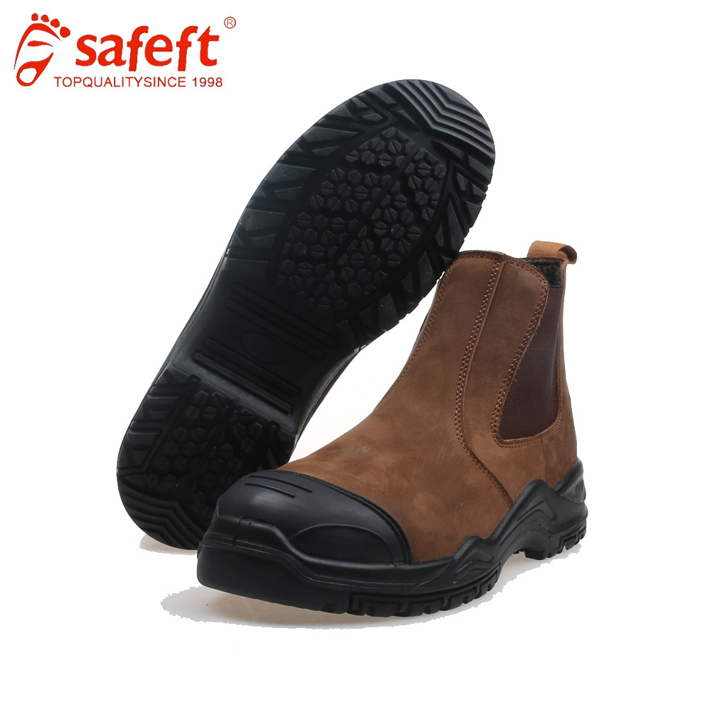 manufacturer factory custom safety shoes for men steel toe Anti static slip resistant nubuck waterproof stab-resistant s3