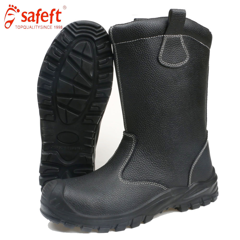 manufacturer factory custom safety shoes for men steel toe boots leather slip resistant waterproof stab resistant s3 wholesale