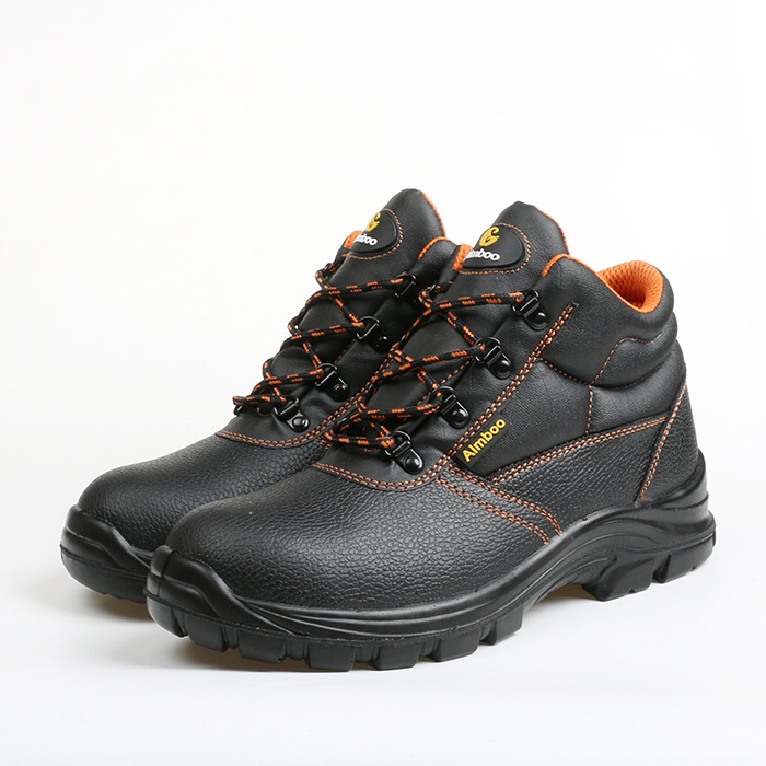 manufacturer factory custom safety shoes for men steel toe anti-smashing leather waterproof stab-resistant s3 wholesale