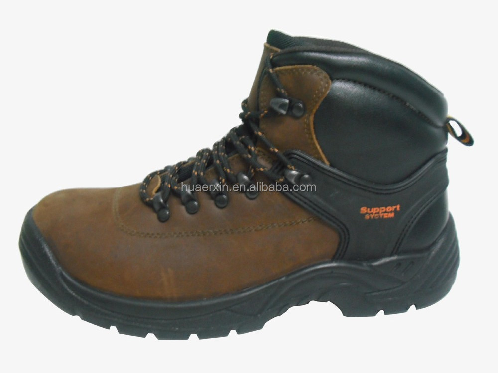 manufacturer factory custom safety shoes for men steel toe anti-smashing slip resistant leather waterproof cut resistant s3