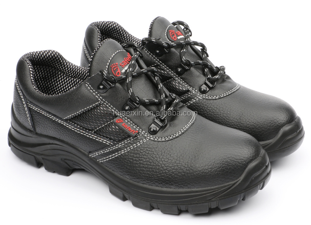 manufacturer factory custom safety shoes for men steel toe leather slip resistant waterproof stab resistant s3 wholesale