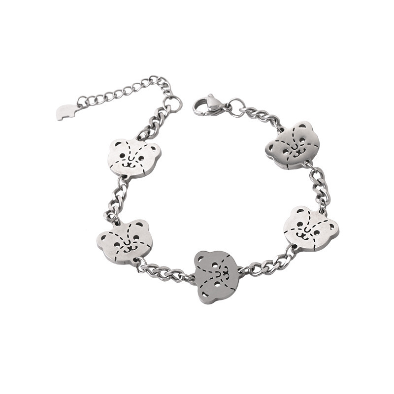 Retro Hip-hop Style Cartoon Avatar Bracelet for Women Unique Design with an INS bracelet men stainless steel jewelry hot sale