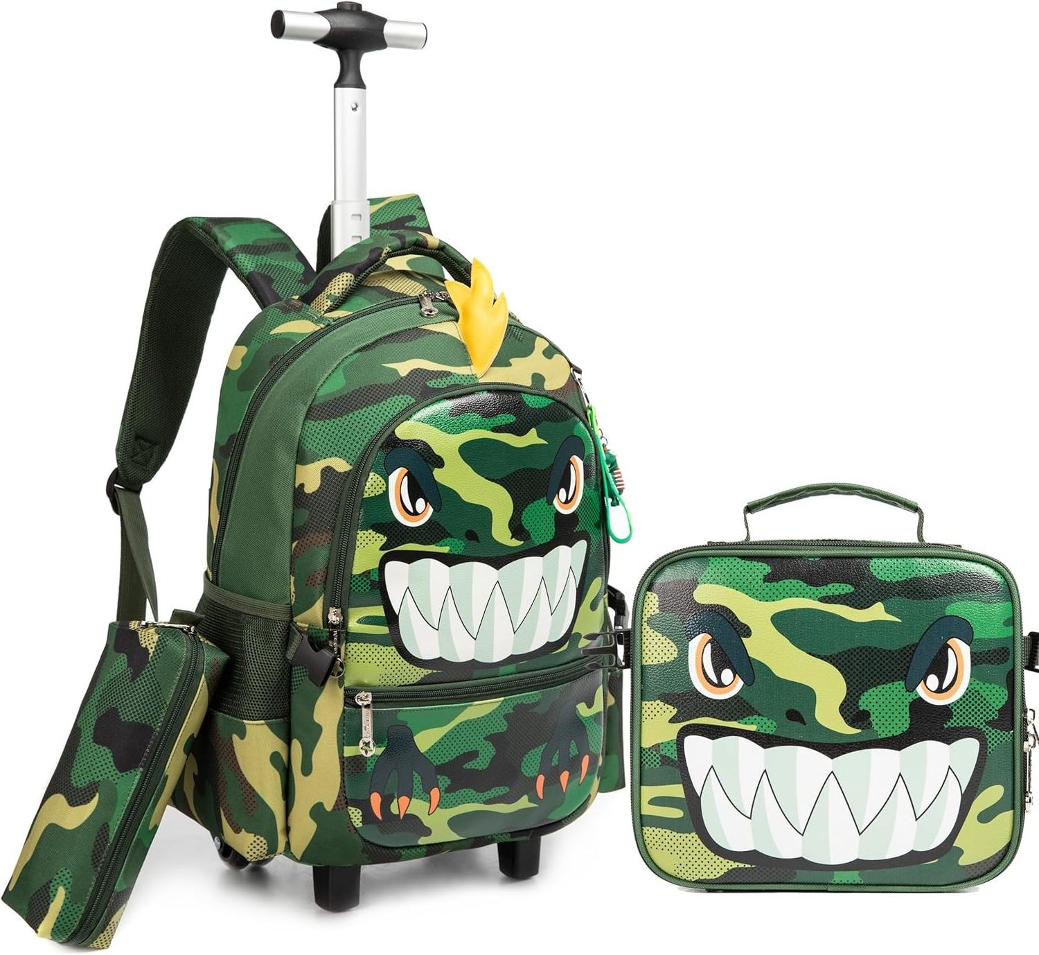 3 in 1 Backpack Kids Boys School Bag Backpack Children Dino Trolley School Bags Set Backpack Mochilas