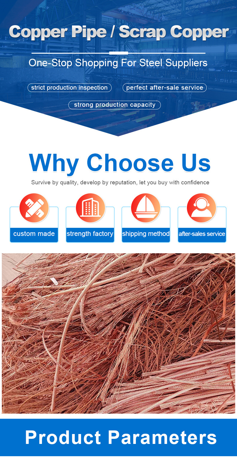 99.99% Copper Scraps pure Copper Wire Scrap /  /Scrap Copper Price