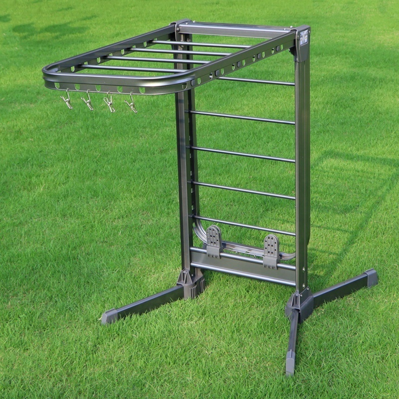 Extra large floor-standing clothes drying rack foldable high-capacity high-quality carbon steel folding clothes drying rack