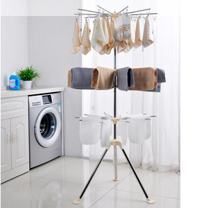 Outdoor Laundry Hanging Rack Three Layers Clothes Hanger Foldable Clothes Drying Rack