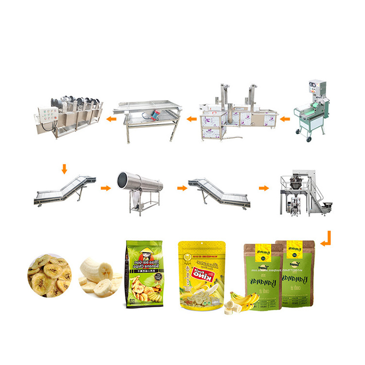 Plantain Chips Making Machine Automatic Apple Banana Processing Plant