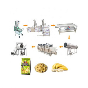 Industrial Plantain Chips Making Machine 200kg/h Banana Chips Equipment Frying Production Line