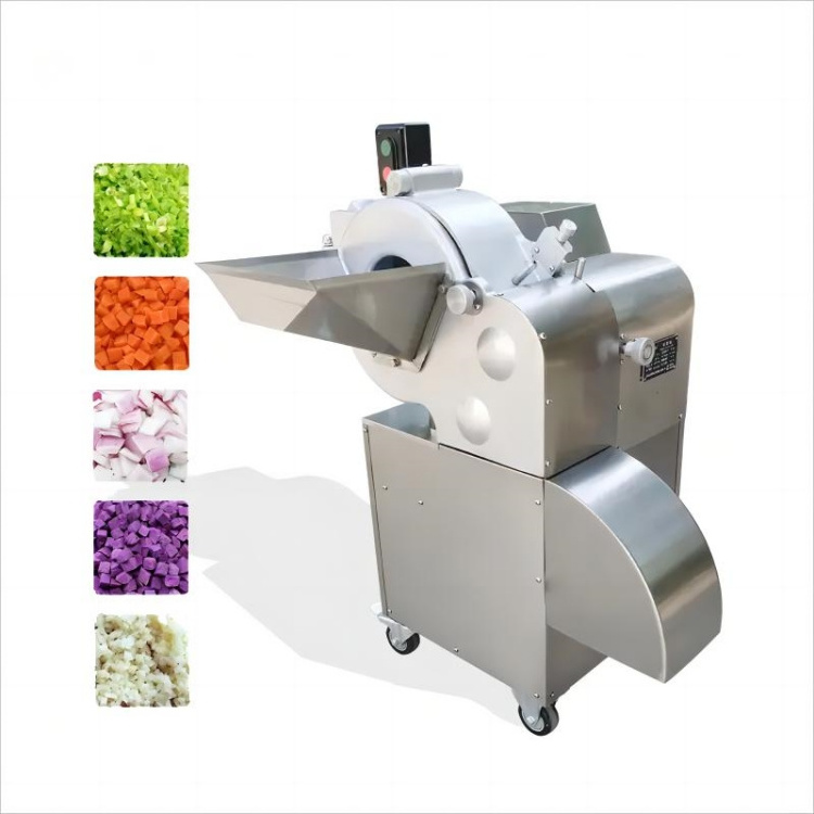 Multifunctional Electric Fruit Chopper / Tomato Cube Dicing Slicing Machine / Potato Cube Cutting Machine