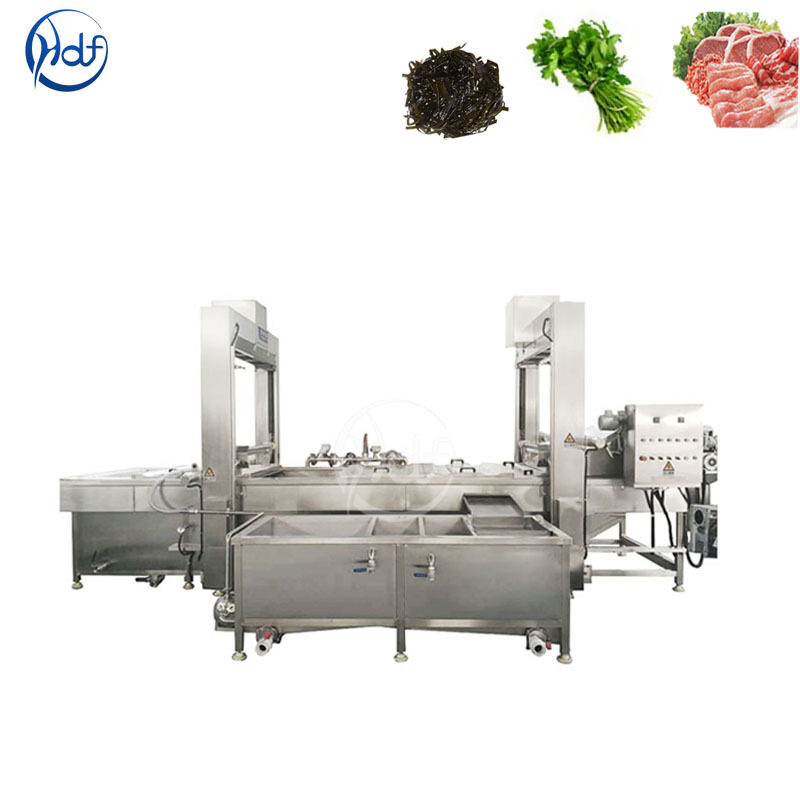 Steam Heated Vegetable Salad/Meat/Carrot/Green Bean Blanching Machine Price