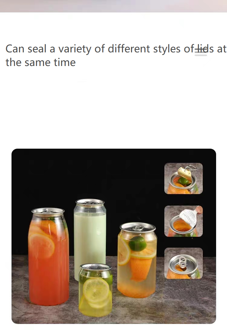 Intelligent Small Portable Plastic Beer Canning Juice Coffee Cup Lid Equal Can Seamer Automatic Can Sealer Sealing Machine